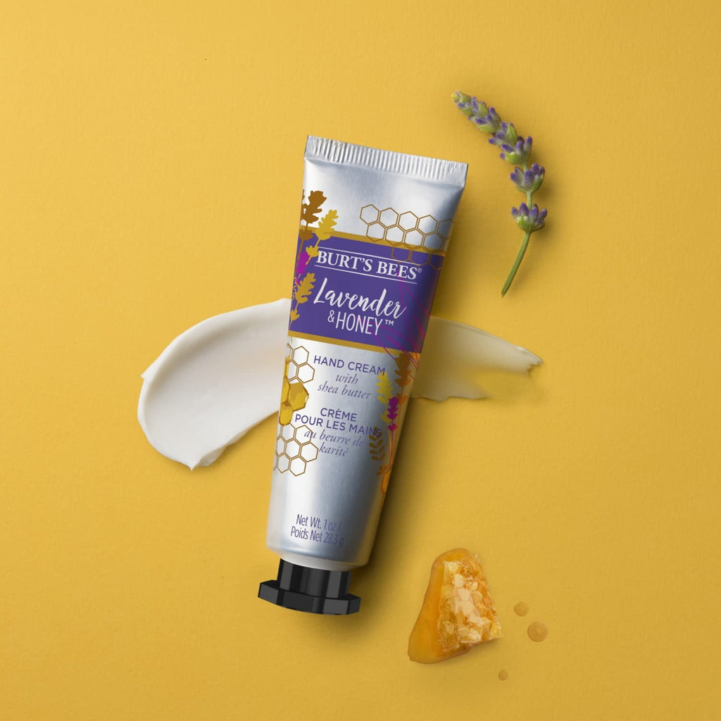 Burts Bees Lavender & Honey Hand Cream with Shea Butter — 4 x 1 oz