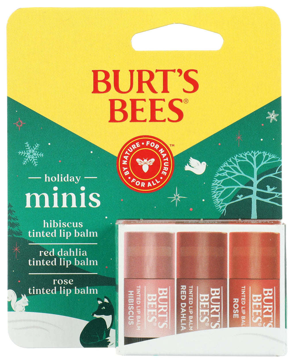 Burt's Bees Holiday Minis Lip Balm — 3-Count Pack | Cruelty-Free Lip Care