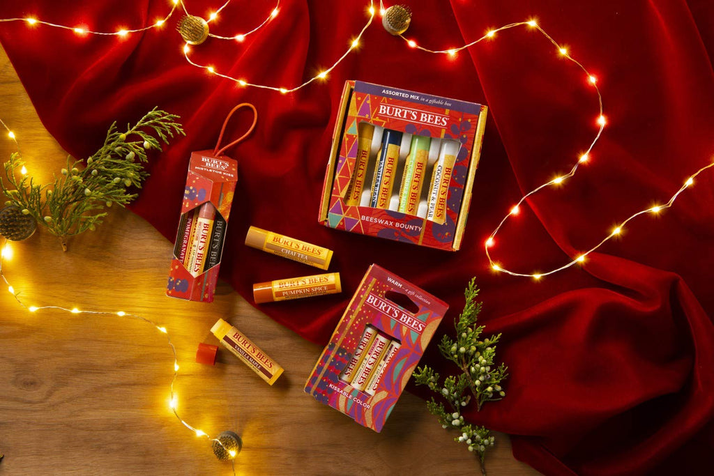 Burt's Bees Kissable Color Gift Set — 3 Lip Shimmers (Peony, Fig & Rhubarb)