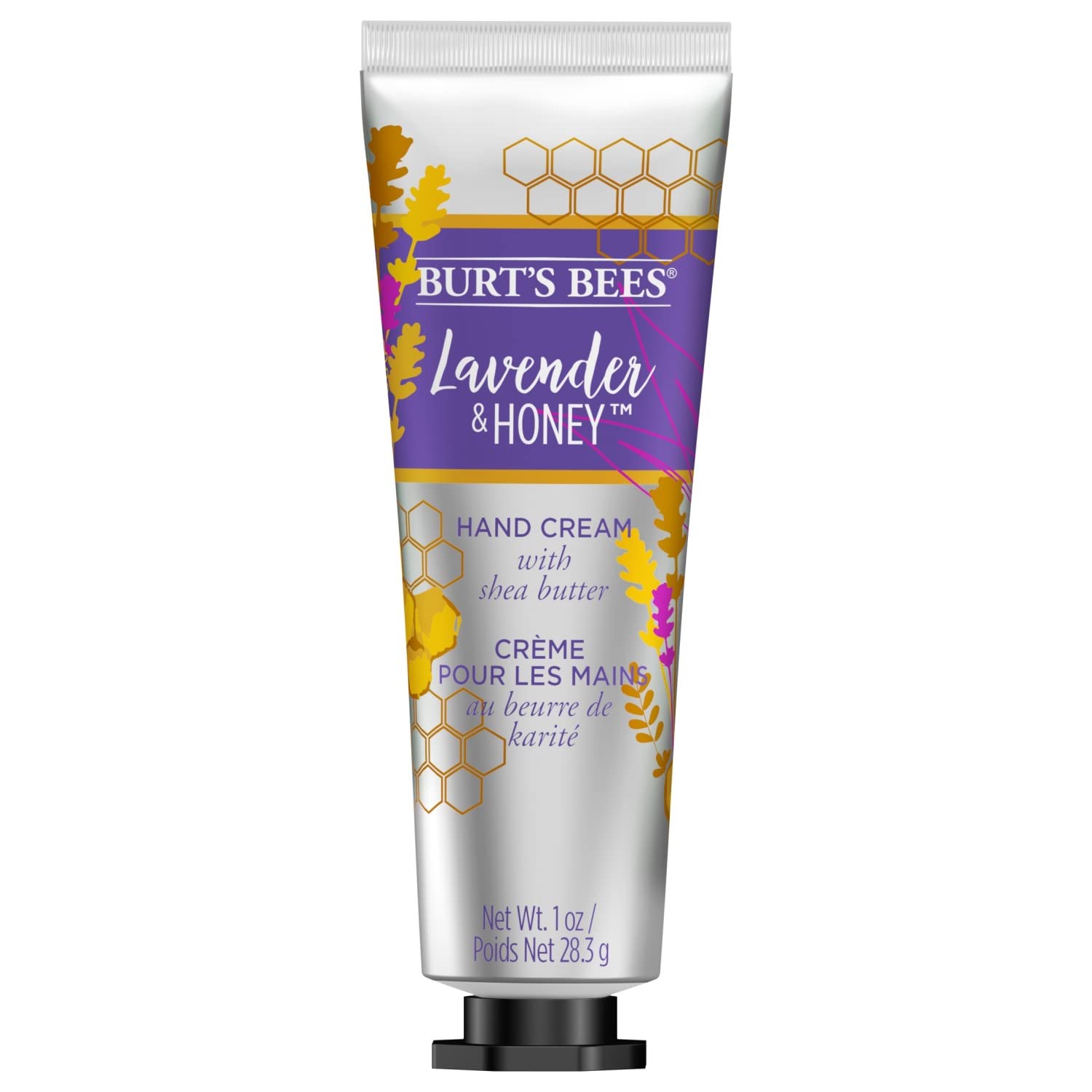 Burts Bees Lavender & Honey Hand Cream with Shea Butter — 4 x 1 oz
