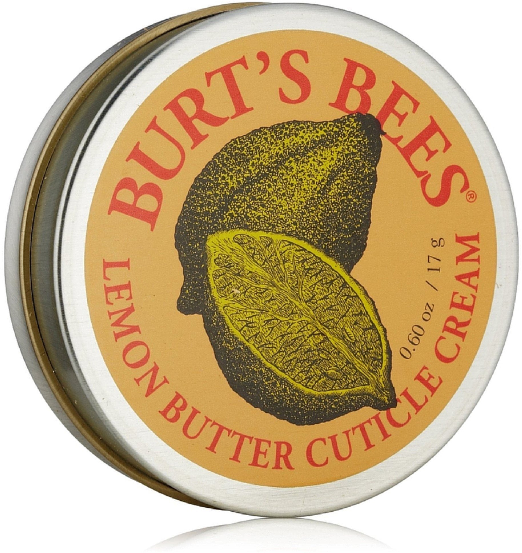 Burt's Bees Lemon Butter Cuticle Cream with Vitamin E — Nourishes Nails & Softens Dry Cuticles, 0.6 oz Tin, 4 Pack