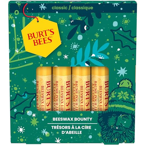 Burt's Bees Lip Balm Gift Set | Beeswax Bounty 4-Pack – Original Beeswax Flavor