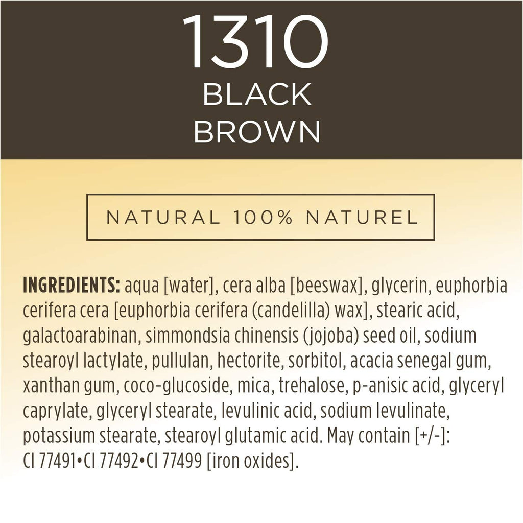 Burt's Bees 100% Natural Nourishing Mascara Black Brown - 0.4 oz (Pack of 2)