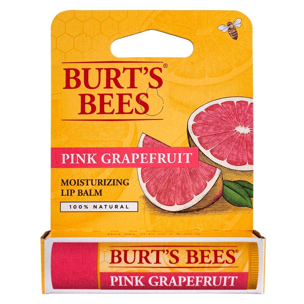 Burt's Bees Pink Grapefruit Lip Balm 0.15 oz – Pack of 8