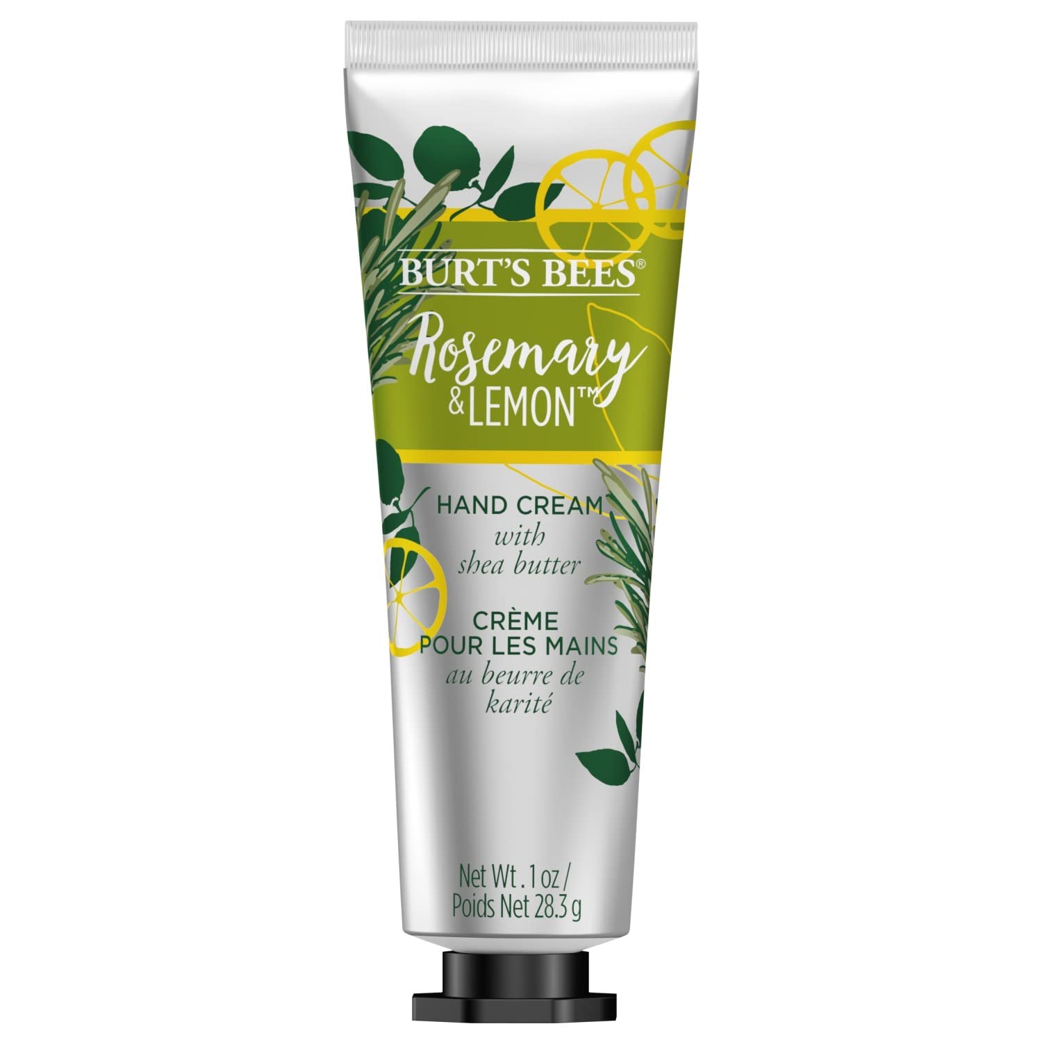 Burts Bees Rosemary and Lemon Hand Cream with Shea Butter – 1 oz | All-Day Moisturization