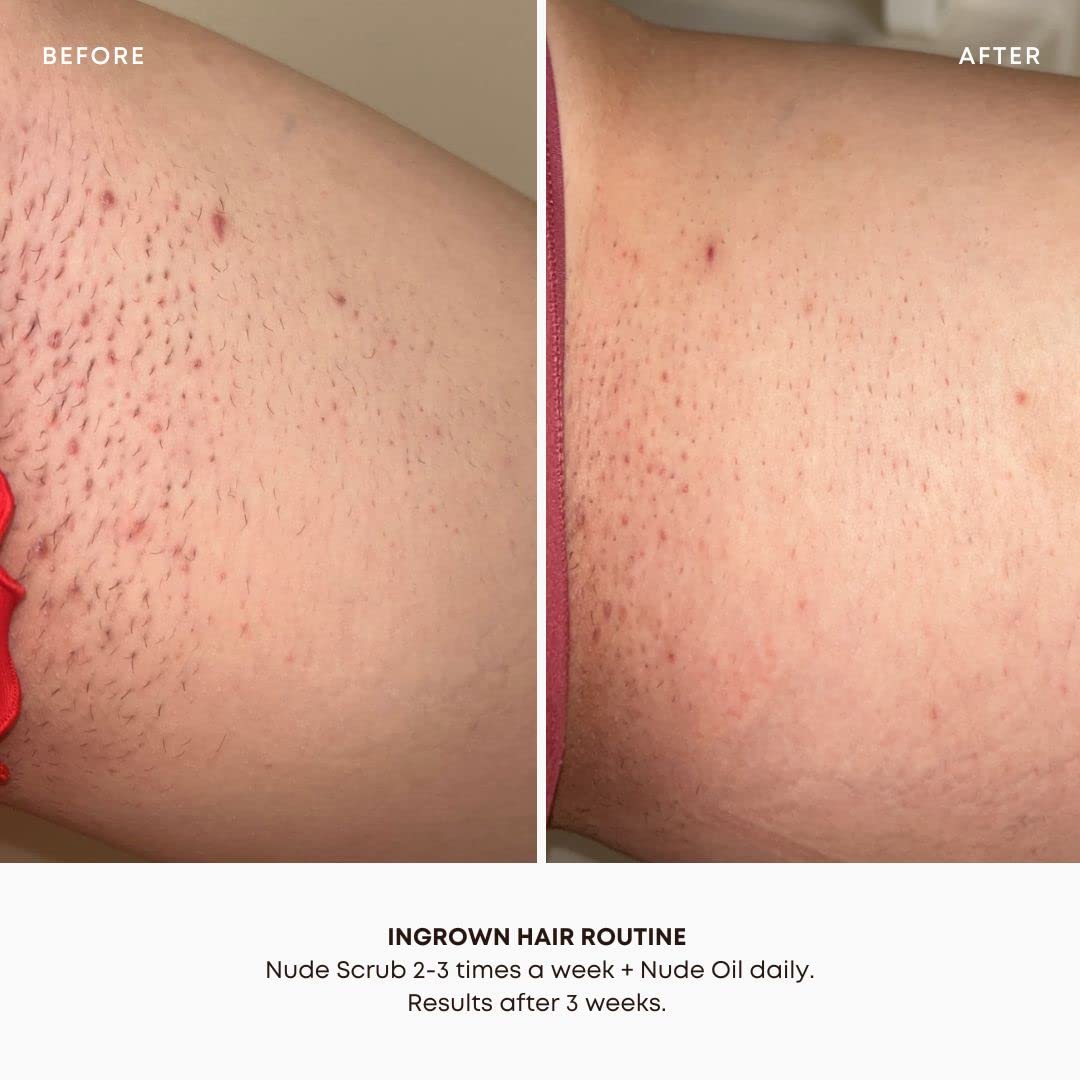 Bushbalm Nude 2-Step Routine: Ingrown Hair Oil + Exfoliating Scrub