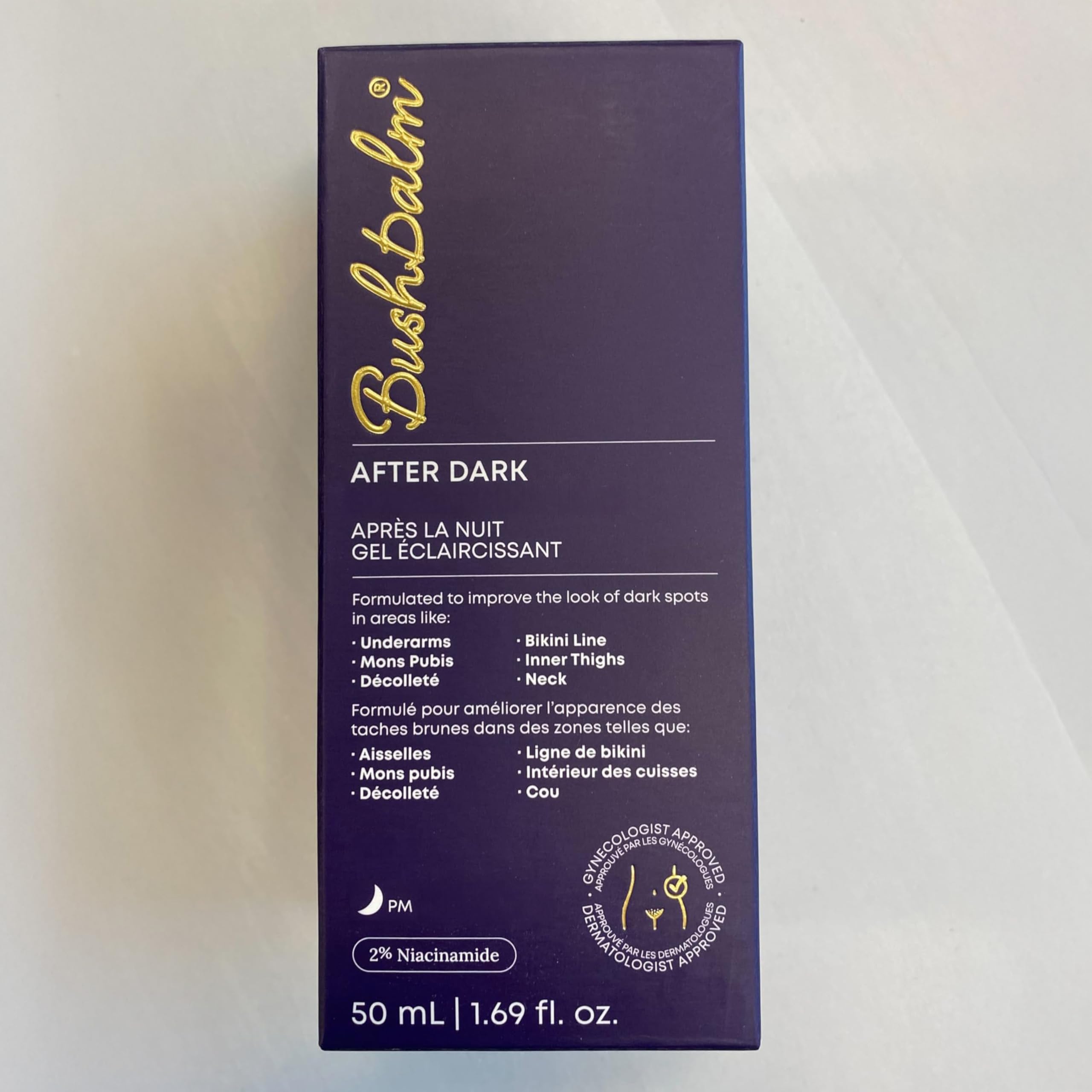 Bushbalm After Dark Brightening Gel for Underarms & Intimate Areas – TXA, Niacinamide & Aloe Vera, Fragrance-Free, 50ml