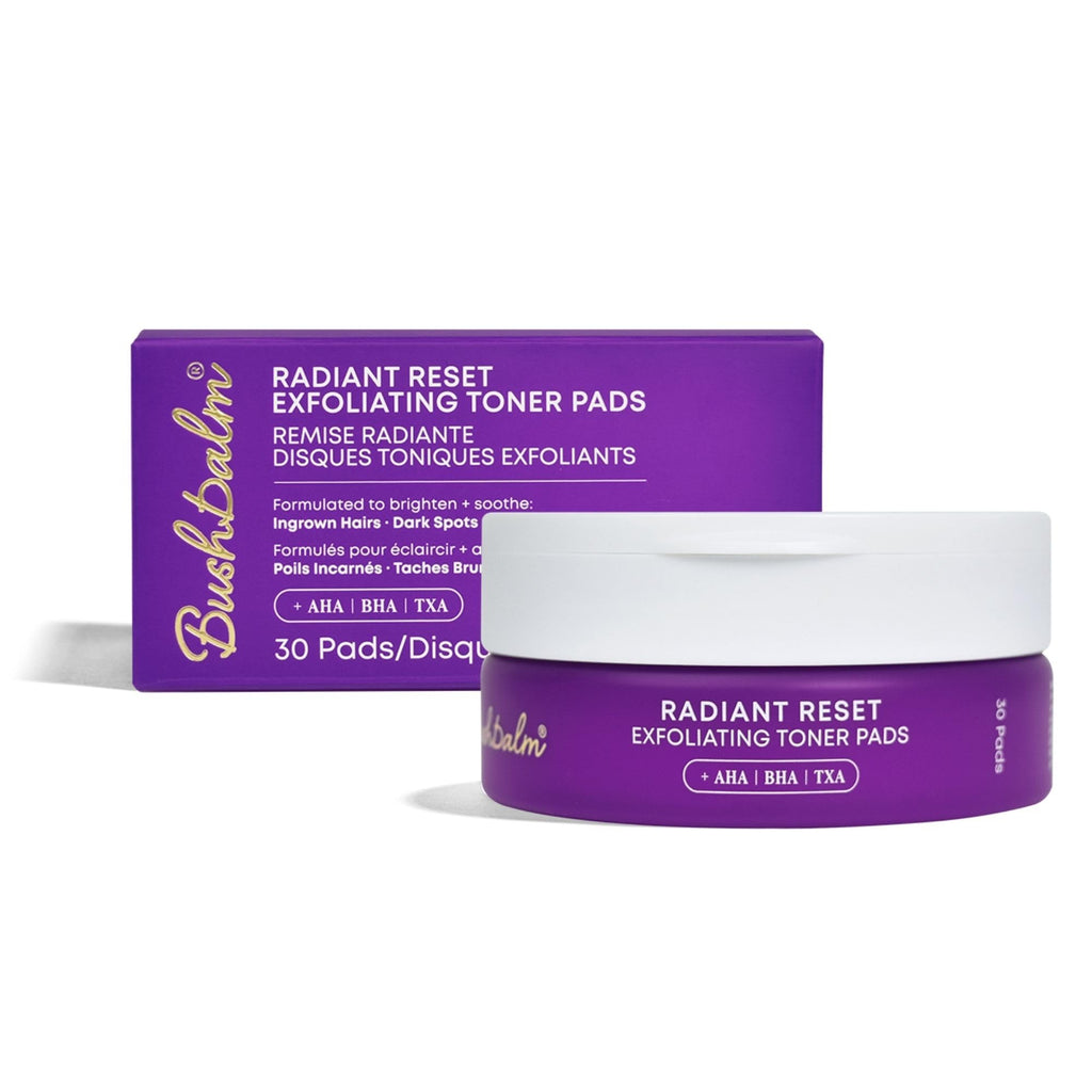 Bushbalm Exfoliating Ingrown Hair Pads – BHA & AHA for Underarm & Bikini Areas | Daily Use
