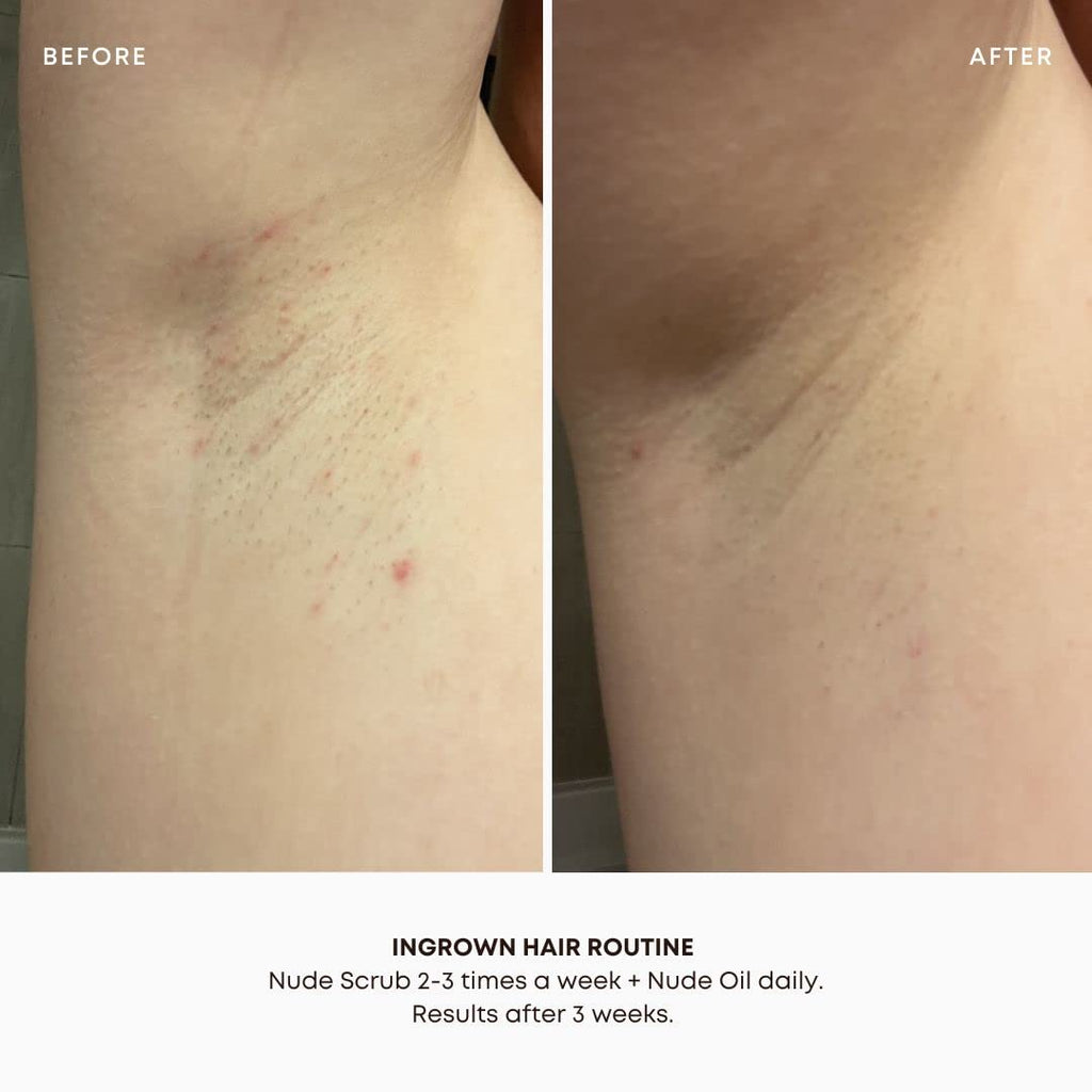 Bushbalm Nude 2-Step Routine: Ingrown Hair Oil + Exfoliating Scrub