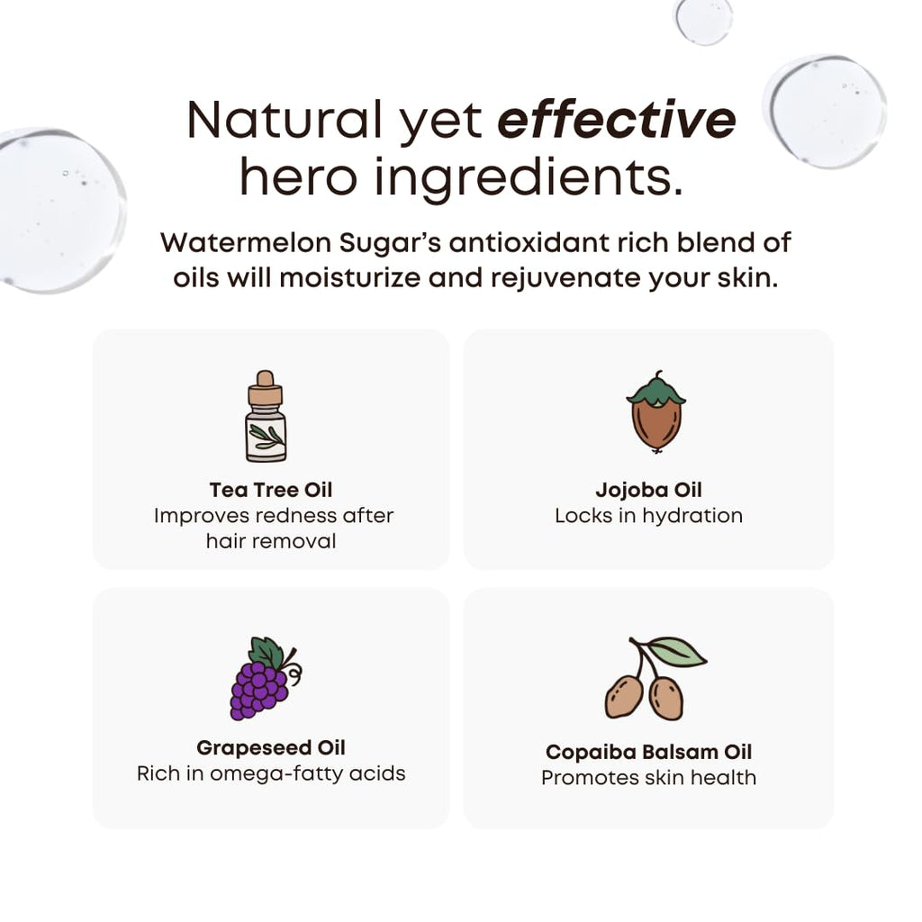 Bushbalm Ingrown Hair & Razor Bumps Routine – Watermelon Sugar (Oil 30 ml + Scrub 236 ml)