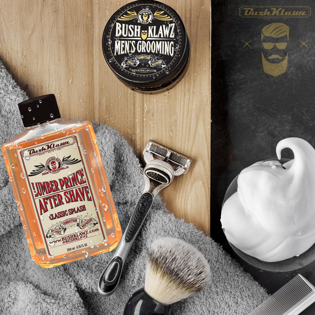 BushKlawz Lumber Prince After Shave Balm – Cooling, Soothing Barbershop Toner