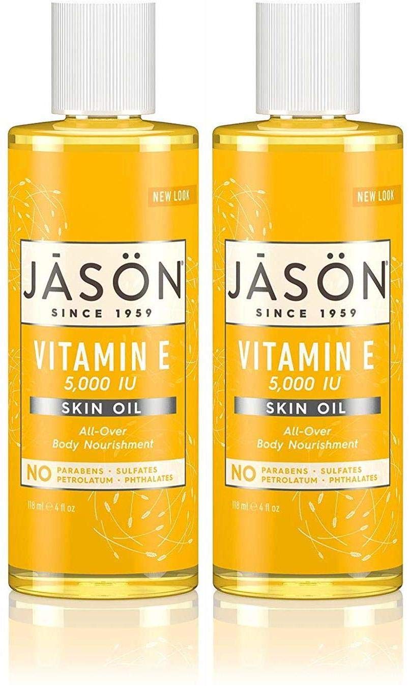 BUTO Jason Naturals Vitamin E 5000 IU Skin Oil – Pack of 2 (4 oz Each)