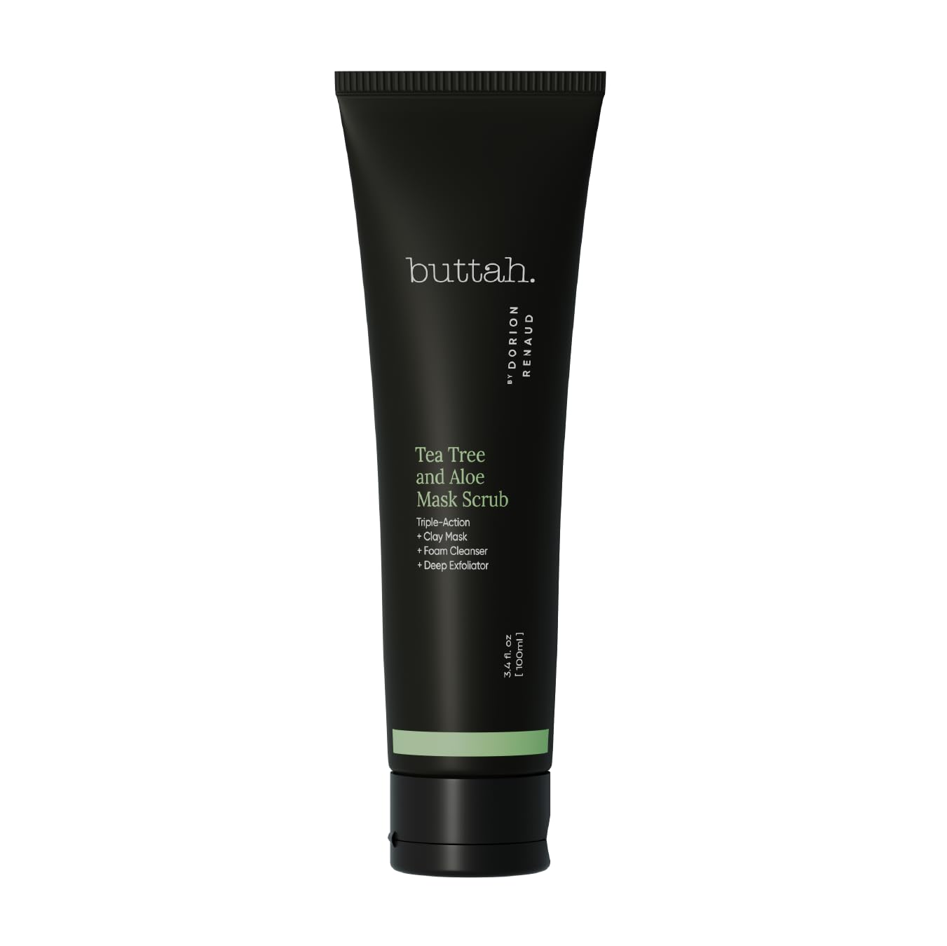 Buttah Skin by Dorion Renaud Tea Tree & Aloe Exfoliating Scrub 3oz | Multi-Tasking Cleanser