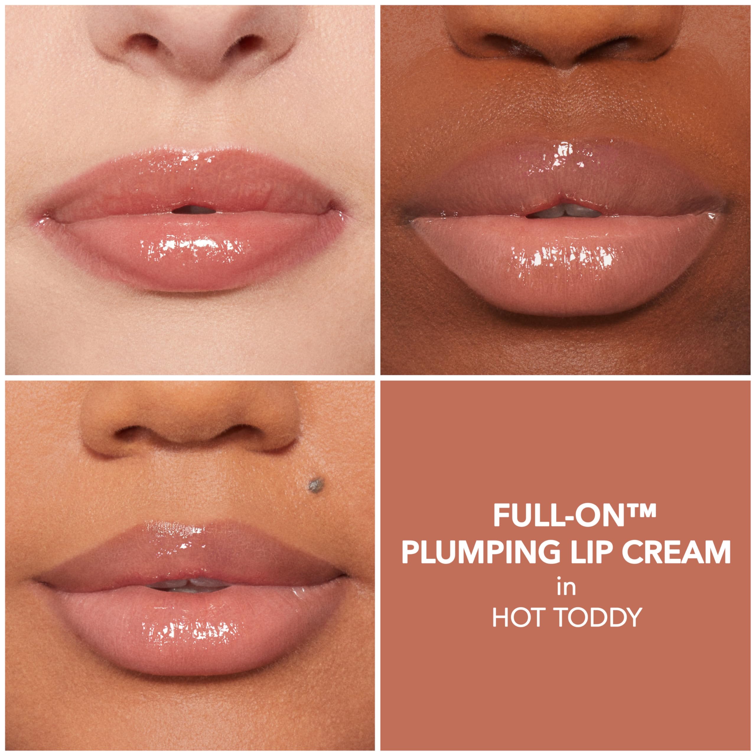 Buxom Dolly Lip Polish & Hot Toddy Lip Cream Duo – Plump, Shiny Lip Gloss Gift Set