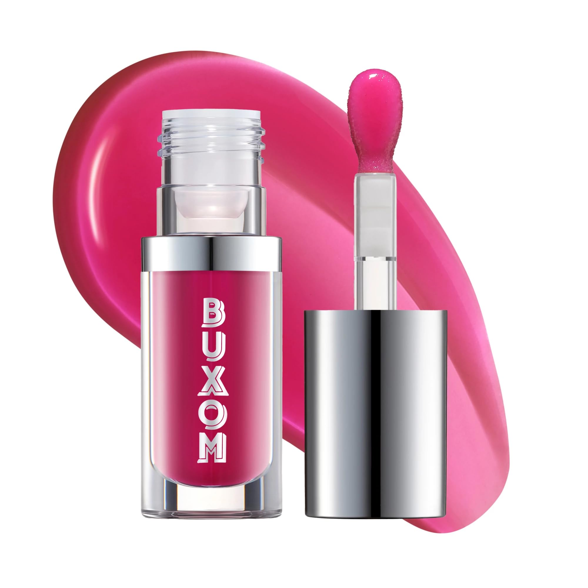 Buxom Full-On Glossy Lip Oil Berry Blast – Hydrating Lip Plump, Non-Sticky Shine