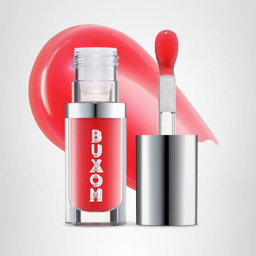 Buxom Full-On Glossy Lip Oil in Cherry Flip | Hydrating, Non-Sticky Lip Shine