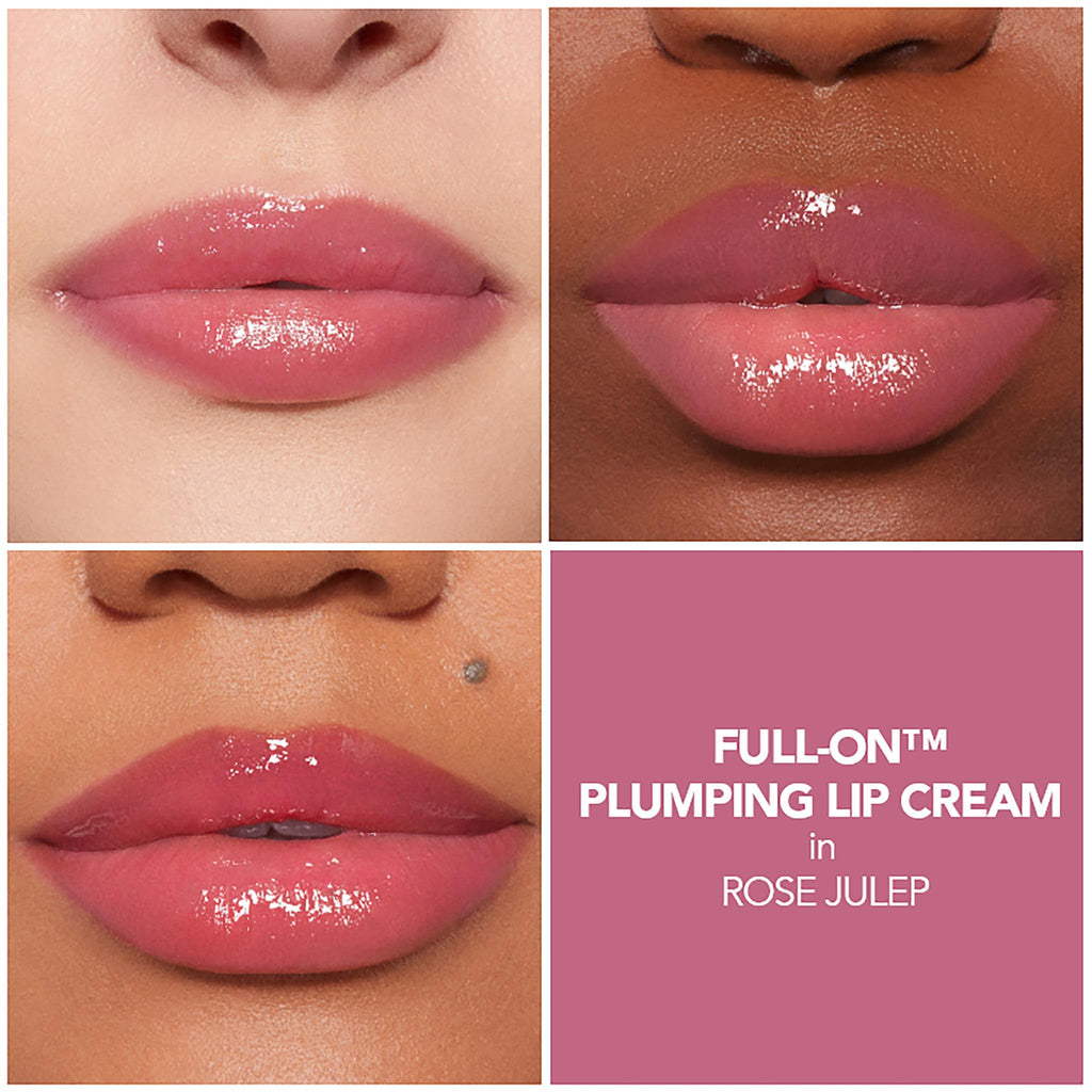 Buxom Full-On Plumping Lip Cream Rose Julep – Creamy, Tingling Lip Gloss