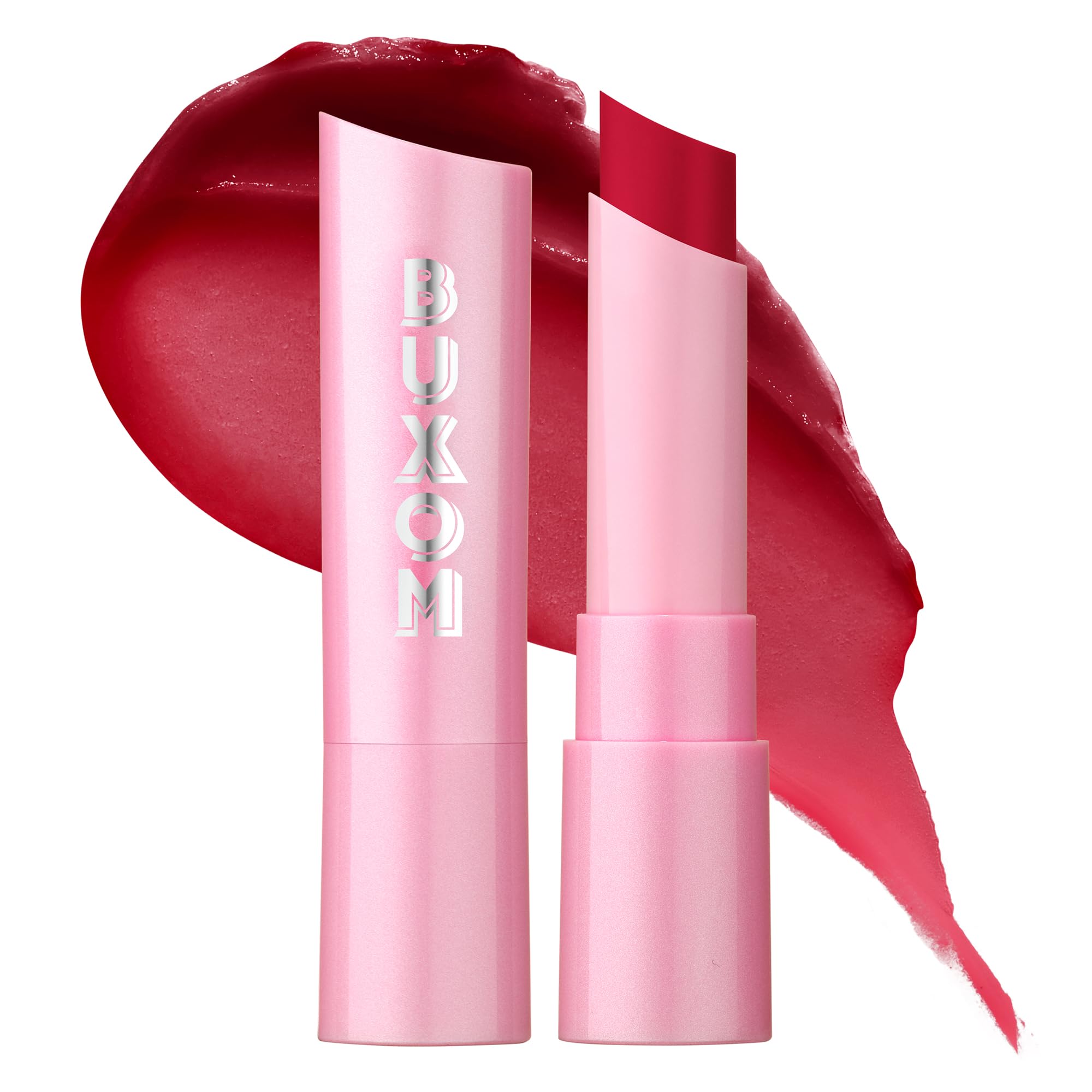 BUXOM Full-On Plumping Lip Glow Balm Cherry Popsicle – Hydrating Sheer Color