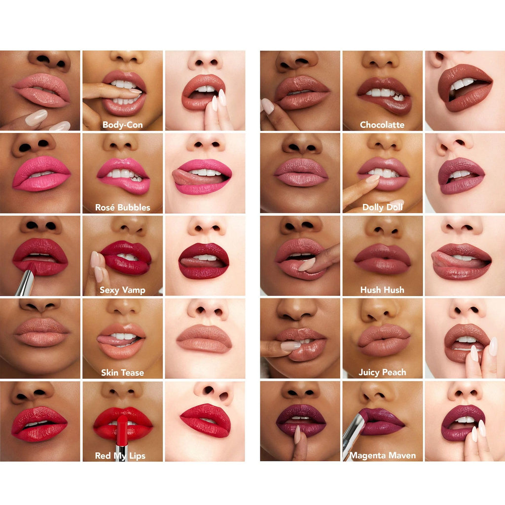 Buxom Full-On Plumping Satin Lipstick, Body-Con – Peptide-Infused Color & Hydration