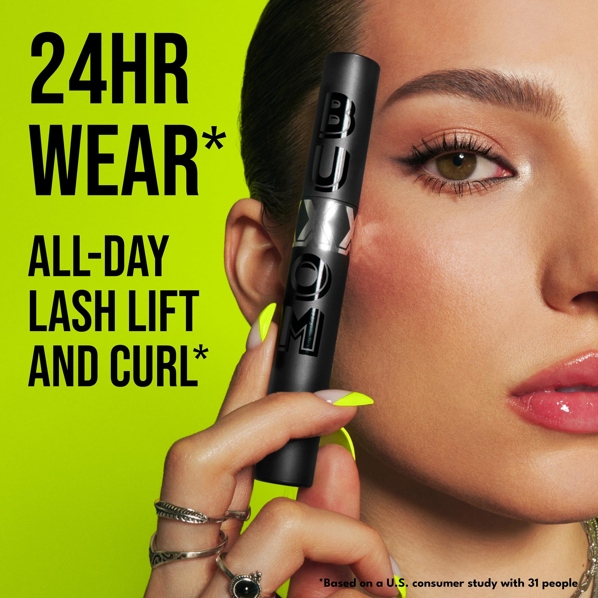BUXOM Lash Xtension Lift Mascara, Full Size — 24H Curl, Lift & Length