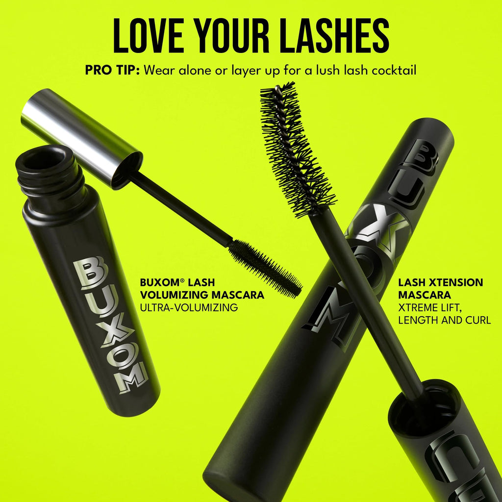 BUXOM Lash Xtension Lift Mascara, Full Size — 24H Curl, Lift & Length