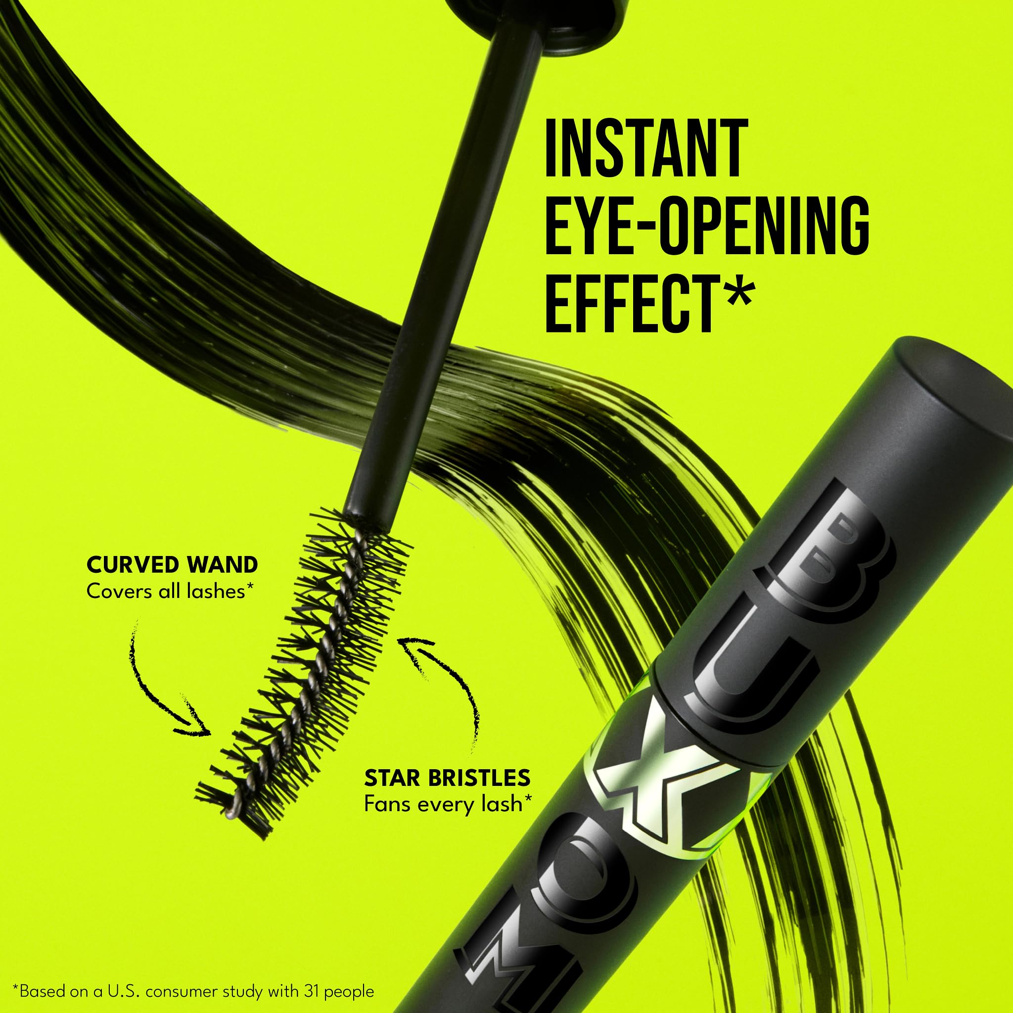 BUXOM Lash Xtension Lift Mascara, Full Size — 24H Curl, Lift & Length