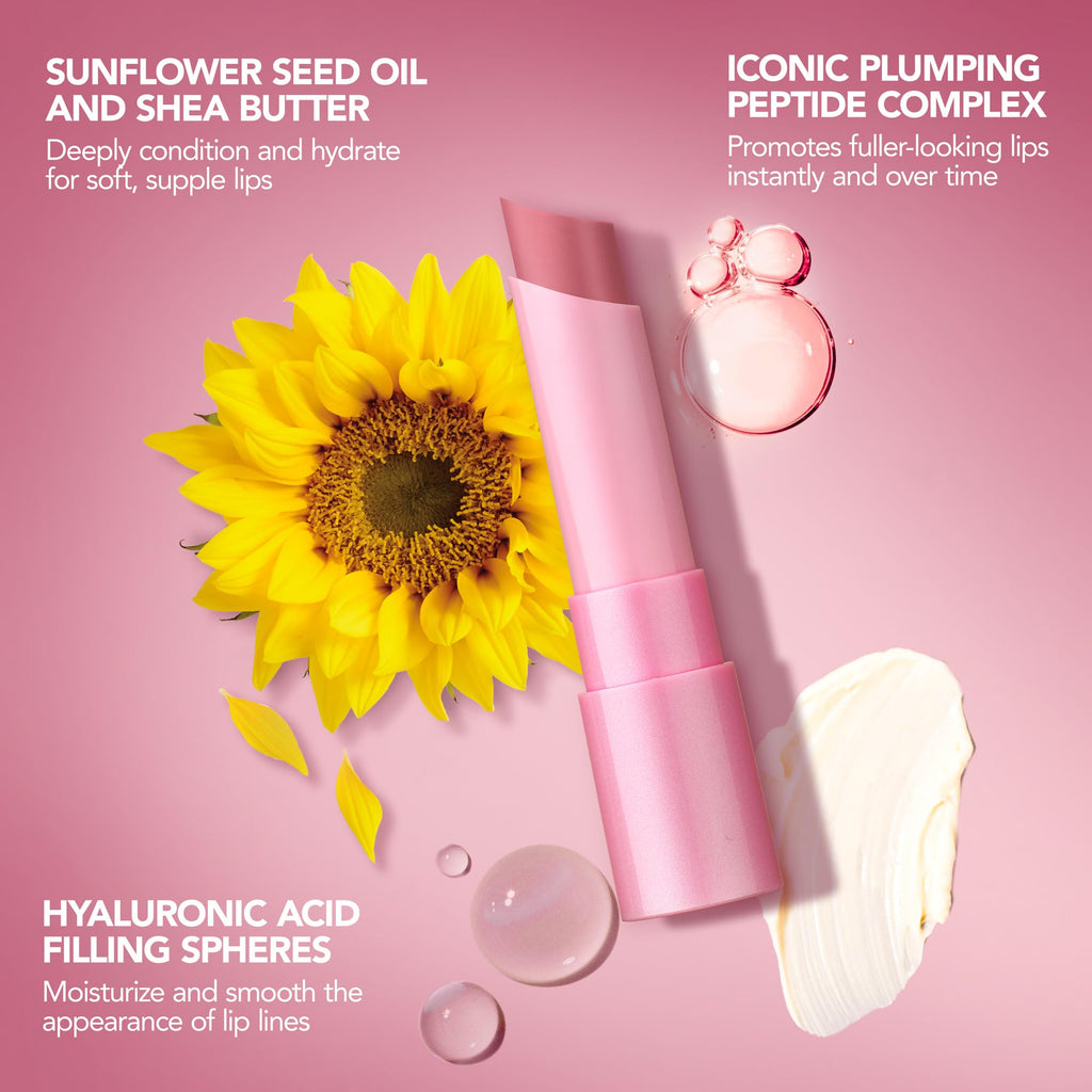 BUXOM Full-On Plumping Lip Glow Balm in Peach Smoothie | Hydrating Lip Tint & Plumper