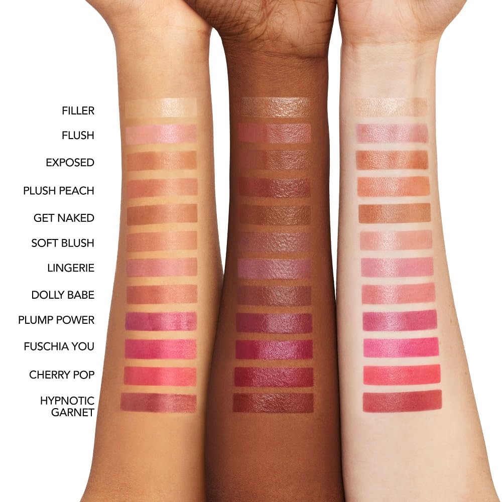 Buxom Plump Shot Lip Serum – Clear Filler Gloss with Shimmer Chrome Tints | 24% Plump