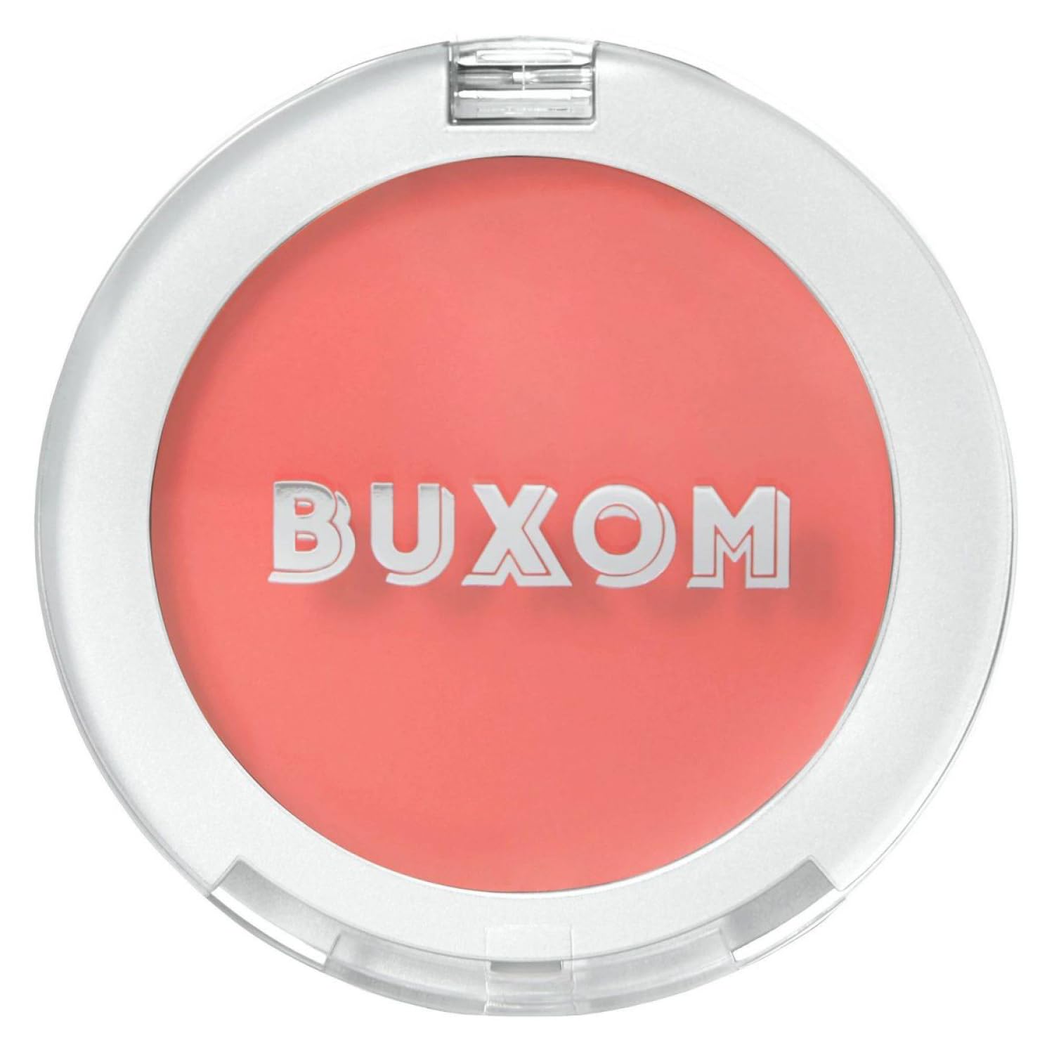 BUXOM Plump Shot Peptide Plumping Blush – Coral Sheer | Cream-to-Powder, Buildable Color