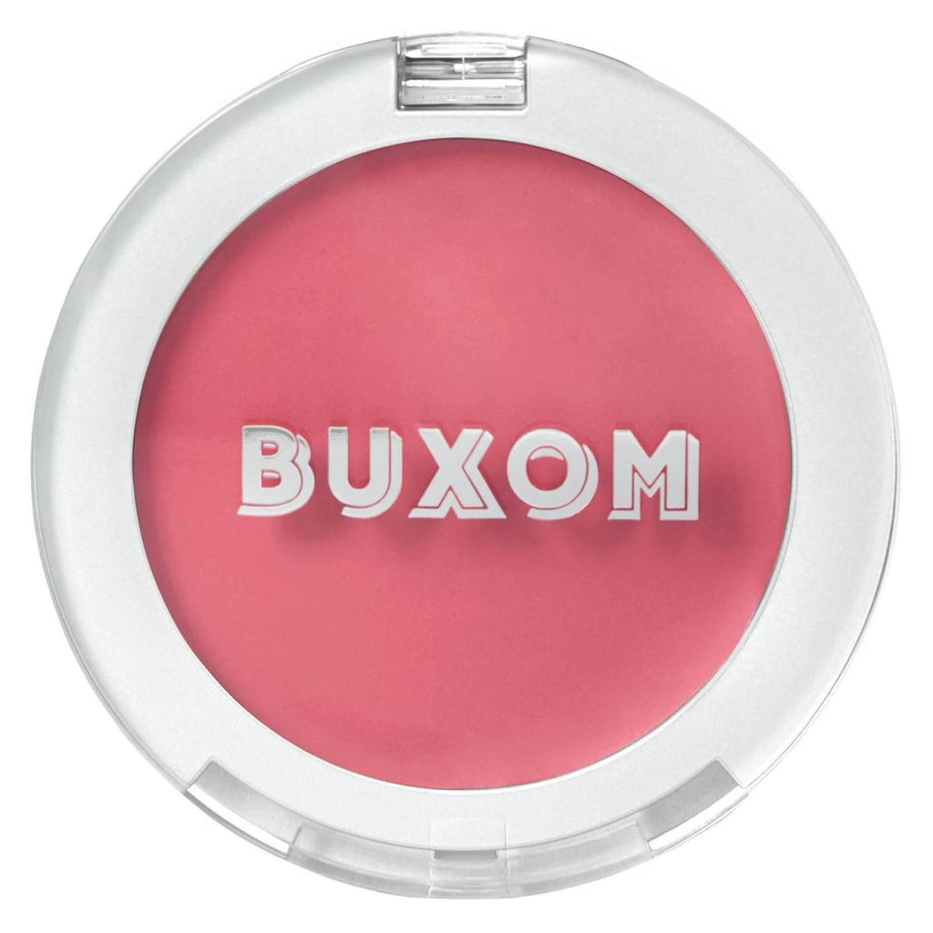 BUXOM Plump Shot Peptide Plumping Blush Tickled Pink – Cream-to-Powder, Buildable Color