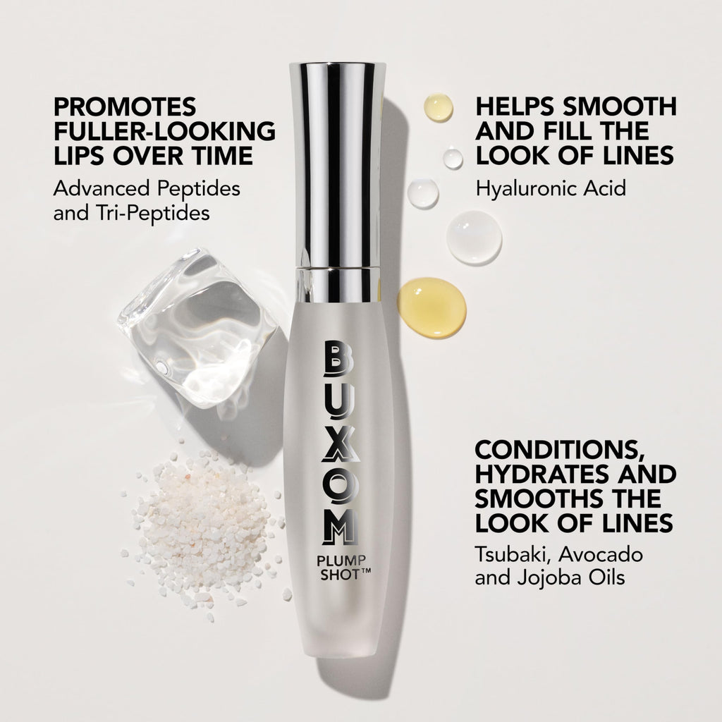 BUXOM Plump Shot Peptide Plumping Blush Tickled Pink – Cream-to-Powder, Buildable Color