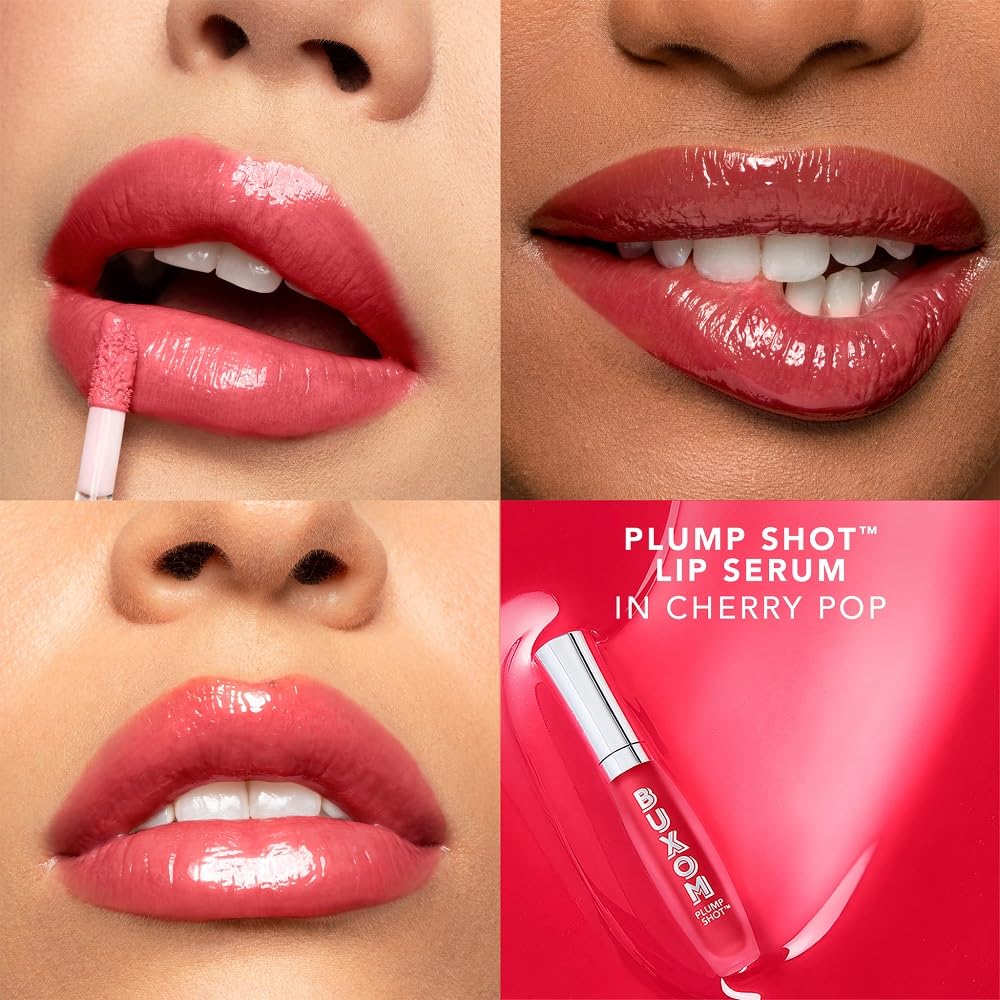 Buxom Plump Shot Peptides Lip Serum – Cherry Pop