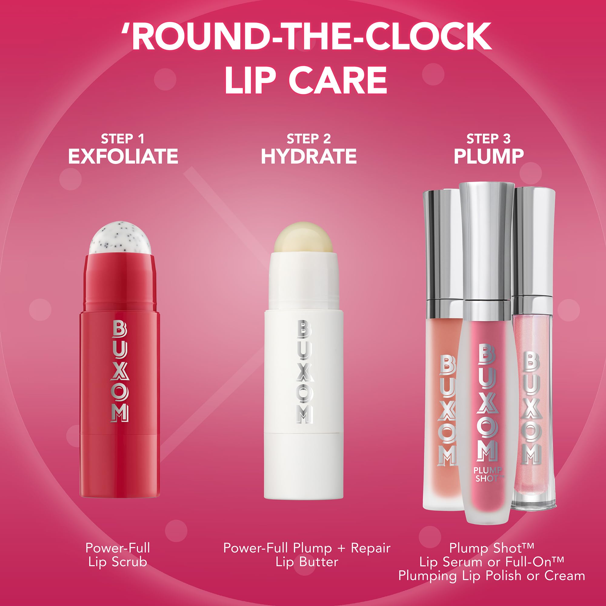 BUXOM Power-Full Plump Lip Balm – Intense Lip Repair Butter | 24HR Hydration & Clear Shine