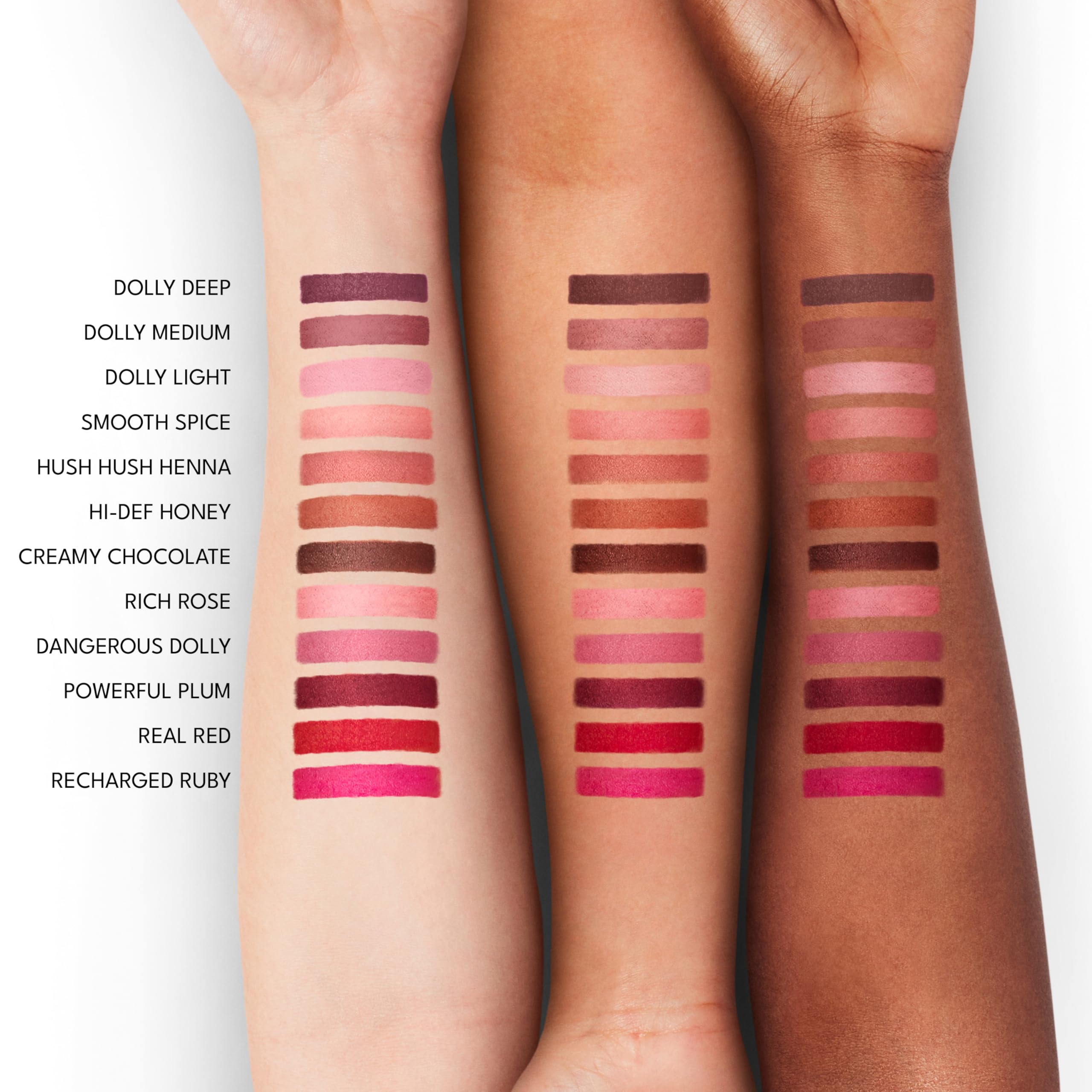 BUXOM Power Line Plumping Lip Liner – Recharged Ruby | Waterproof Matte, 8h Wear