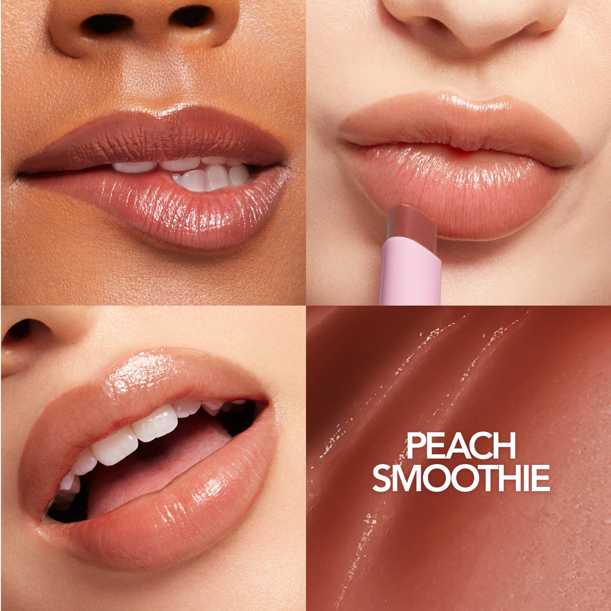 BUXOM Full-On Plumping Lip Glow Balm in Peach Smoothie | Hydrating Lip Tint & Plumper