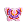 BuyBeaded Beaded Hair Clip – Native American Style Butterfly (Baby Pink) – Handmade