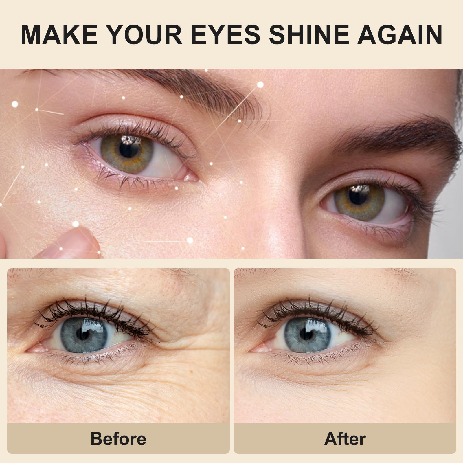 BXRUIAGN Instant Eye Tightener – Reduces Dark Circles, Puffiness & Wrinkles