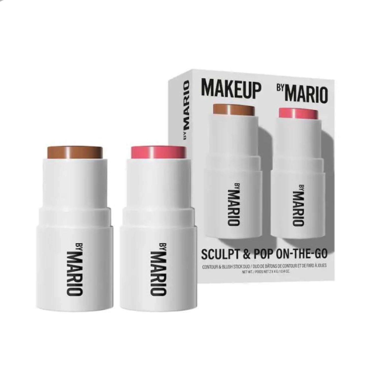 BY MARIO Sculpt & Pop On-The-Go Duo — Medium/Pale Petal Contour & Blush