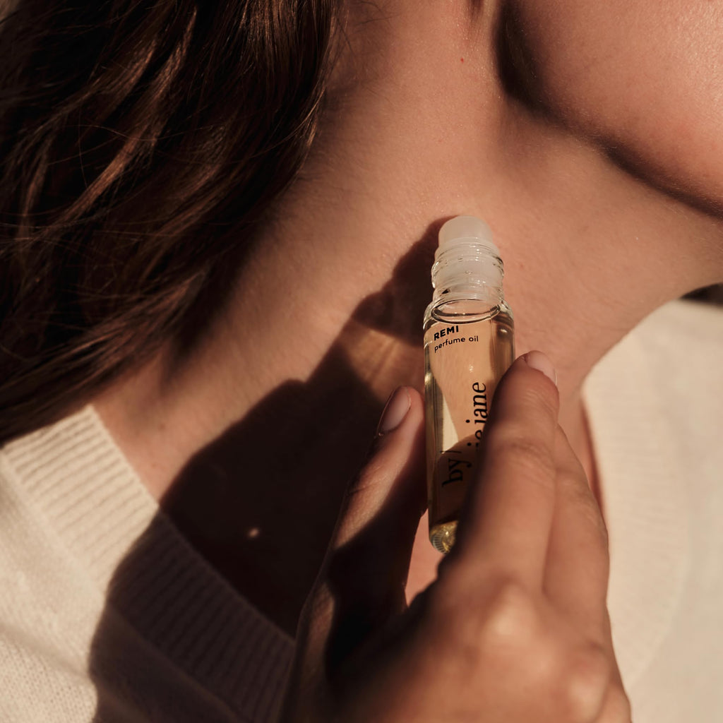 By Rosie Jane Remi Roll-On Perfume Oil — Clean, Travel-Ready 7 ml (Mandarin, Cardamom & White Amber)
