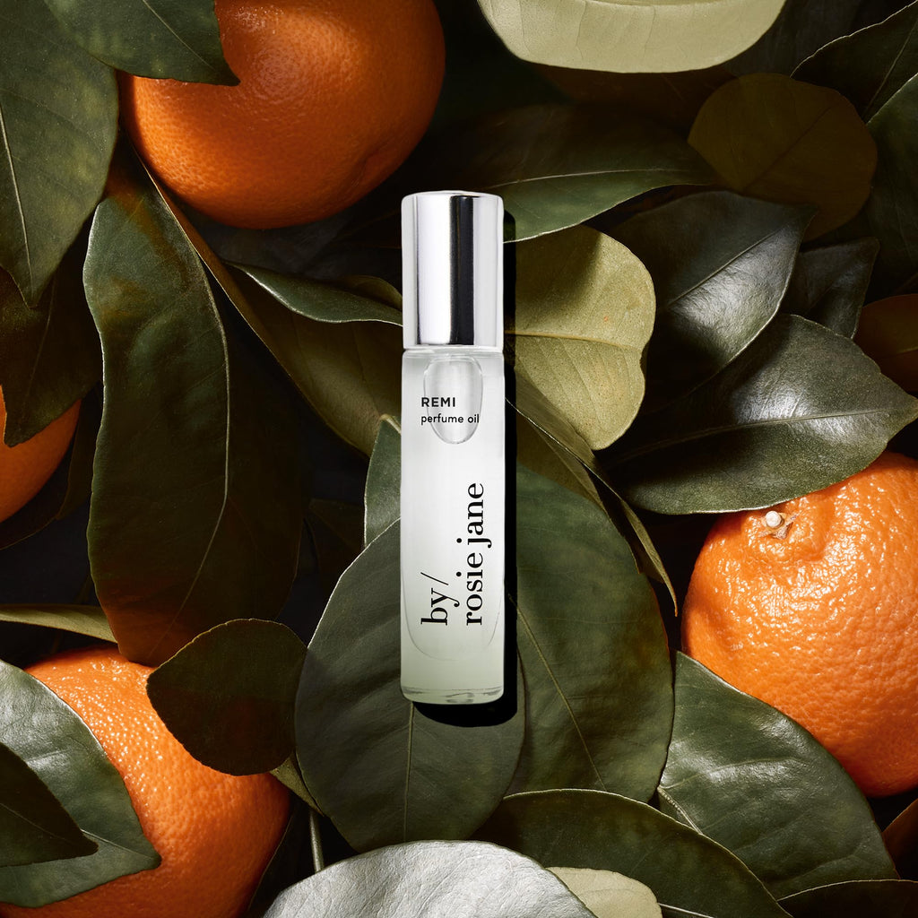 By Rosie Jane Remi Roll-On Perfume Oil — Clean, Travel-Ready 7 ml (Mandarin, Cardamom & White Amber)