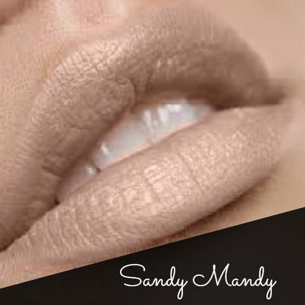 By The Clique Premium Matte Lip Kit: Beige Nude Lipstick & Liner in Sandy Mandy
