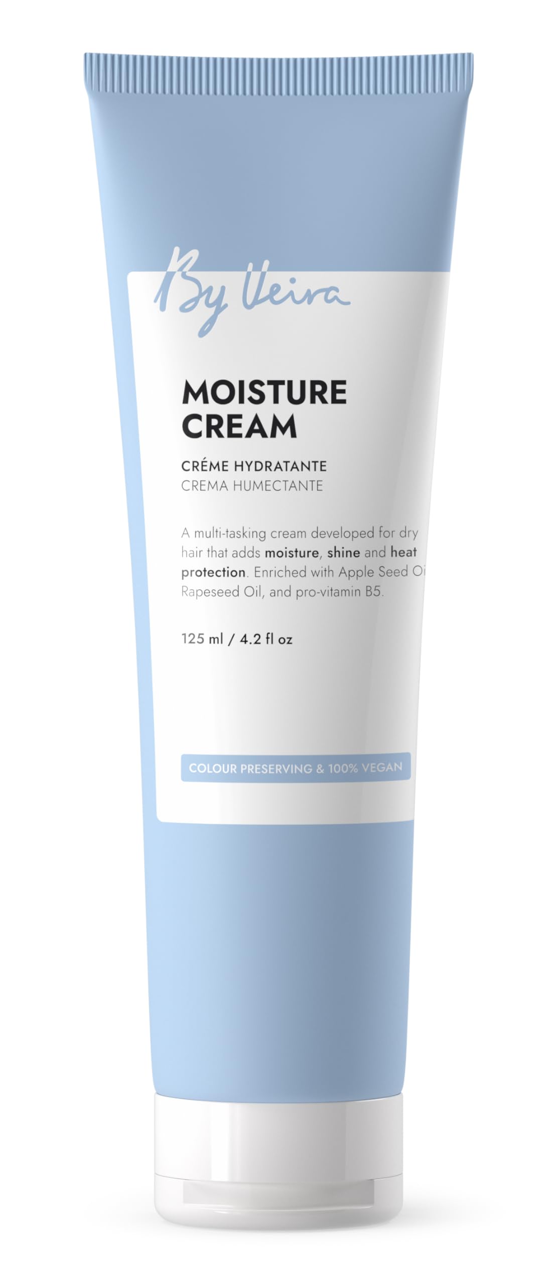 By Veira Moisture Cream 4.2 oz – Vegan, Colour-Preserving for Dry & Frizzy Hair