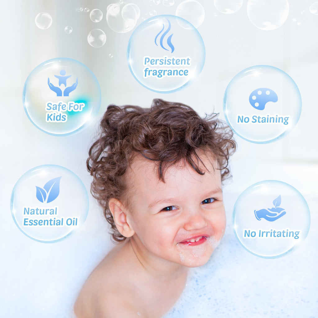 BYGGVIR Kids Bath Bombs – Glow-in-the-Dark Surprises, 24-Pack Natural Colorful Bubble Bath Fizz