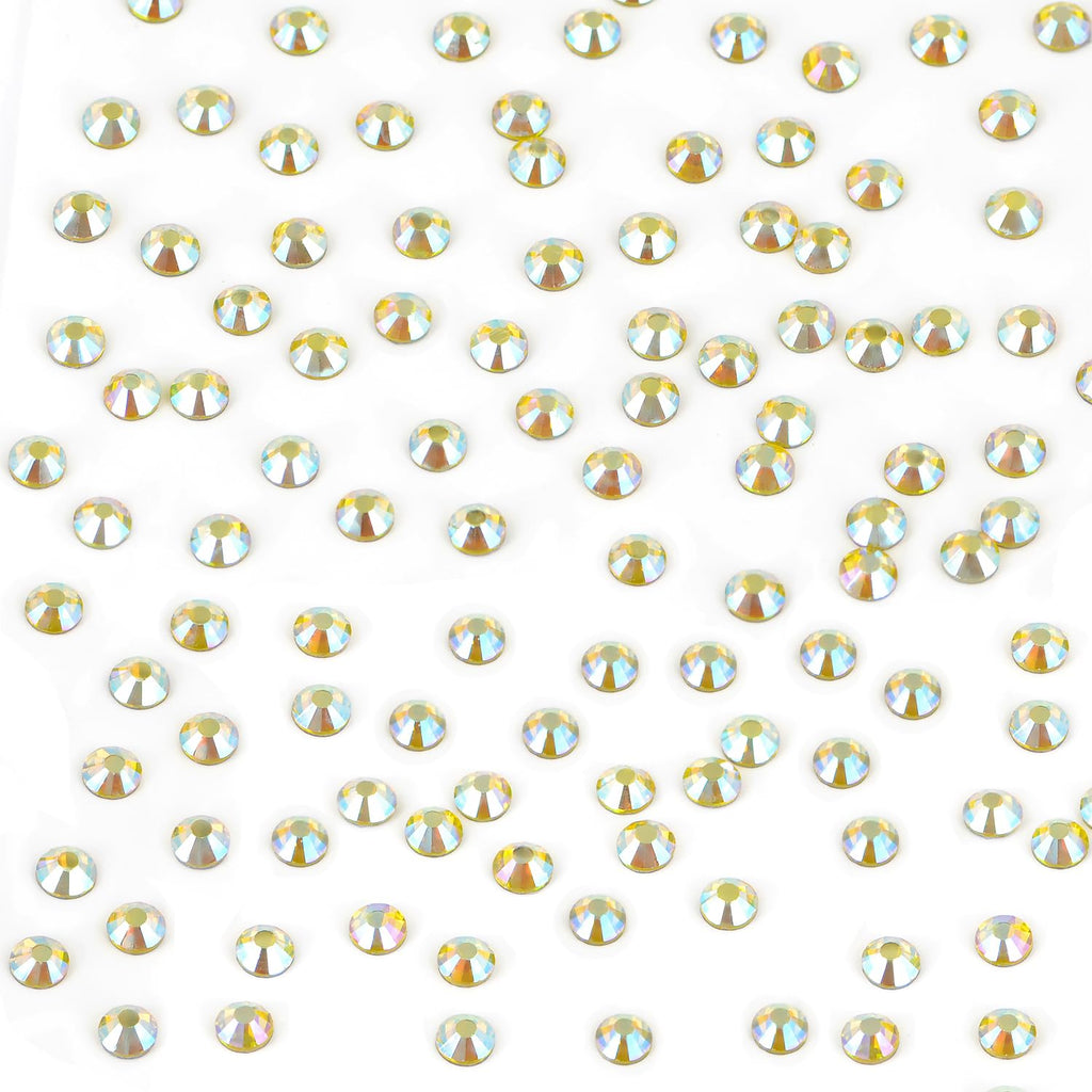 Bymitel Hotfix Citrine AB Rhinestones 2.8mm SS10 – 2880pcs | Iron-On DIY Jewelry & Craft Gems