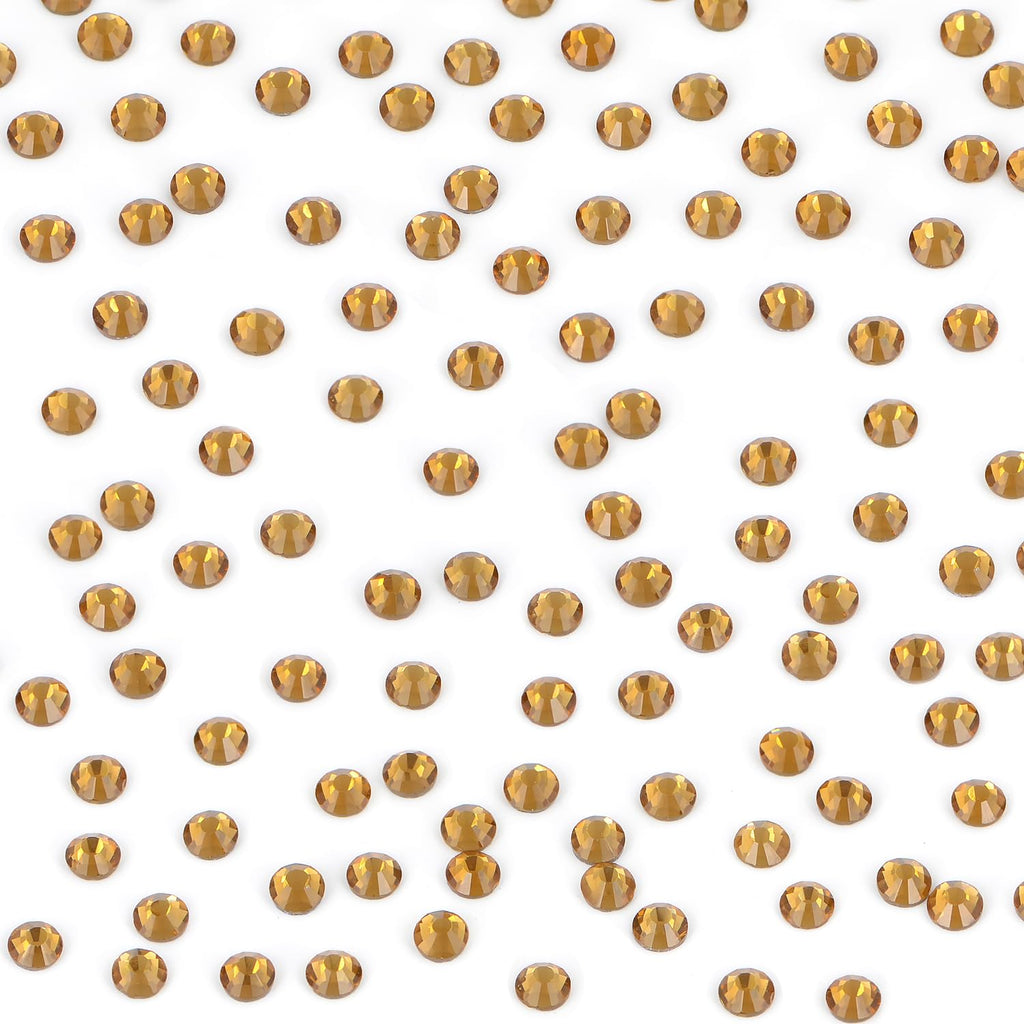 Bymitel Hotfix Crystal Rhinestones 3.8mm Lt. Topaz SS16 2880pc – Iron-On DIY