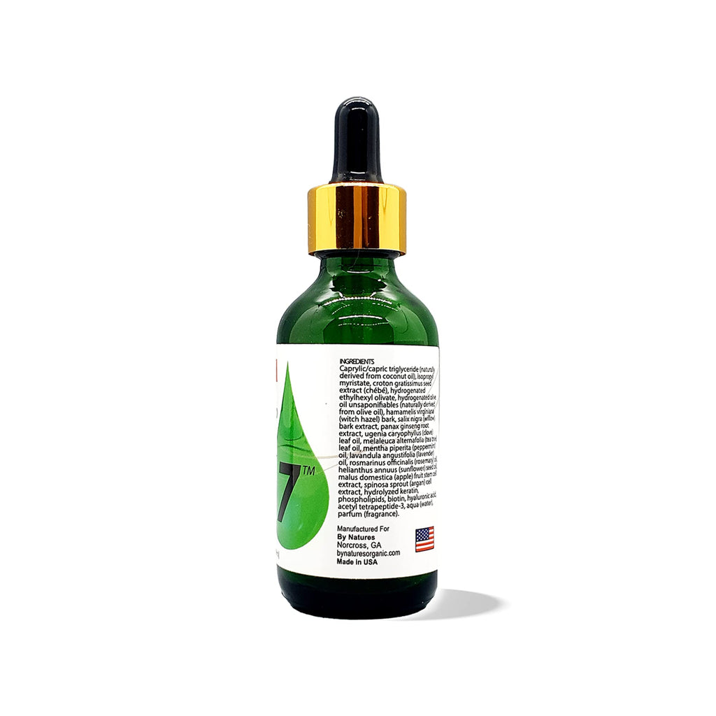 By Natures BIO7 Biotin Growth Drop Extra Strength – Biotin, Peptides & Chebe Oil, 2 oz