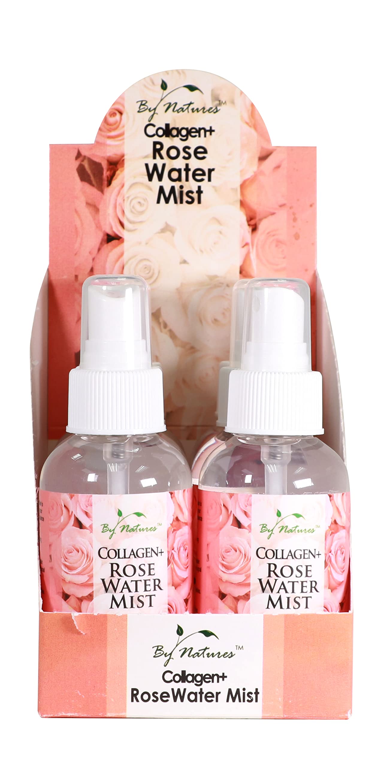 By Natures Collagen + Rose Water Mist Travel Size – 3.4 oz (Pack of 3)