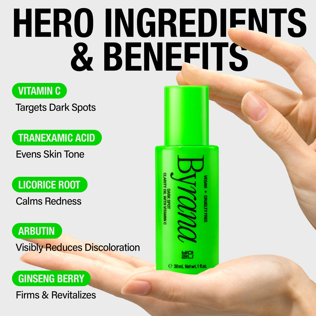 BYRANA Dark Spot Clarity Oil Serum with Vitamin C – Uneven Tone & Post-Acne Marks