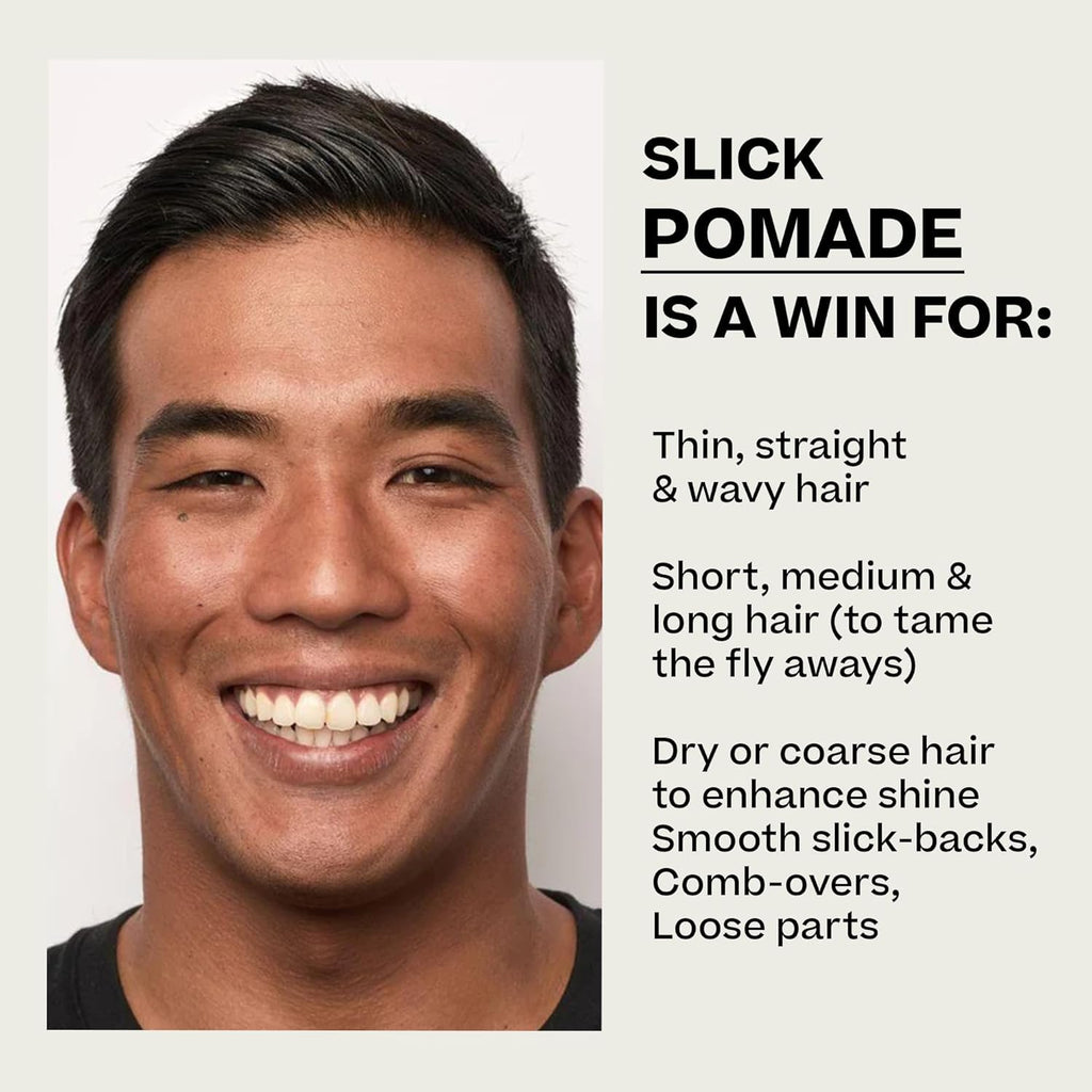 BYRD Hairdo Slick Pomade 2-Pack – Flexible Hold, Medium Sheen + Salty Coconut Car Air Freshener