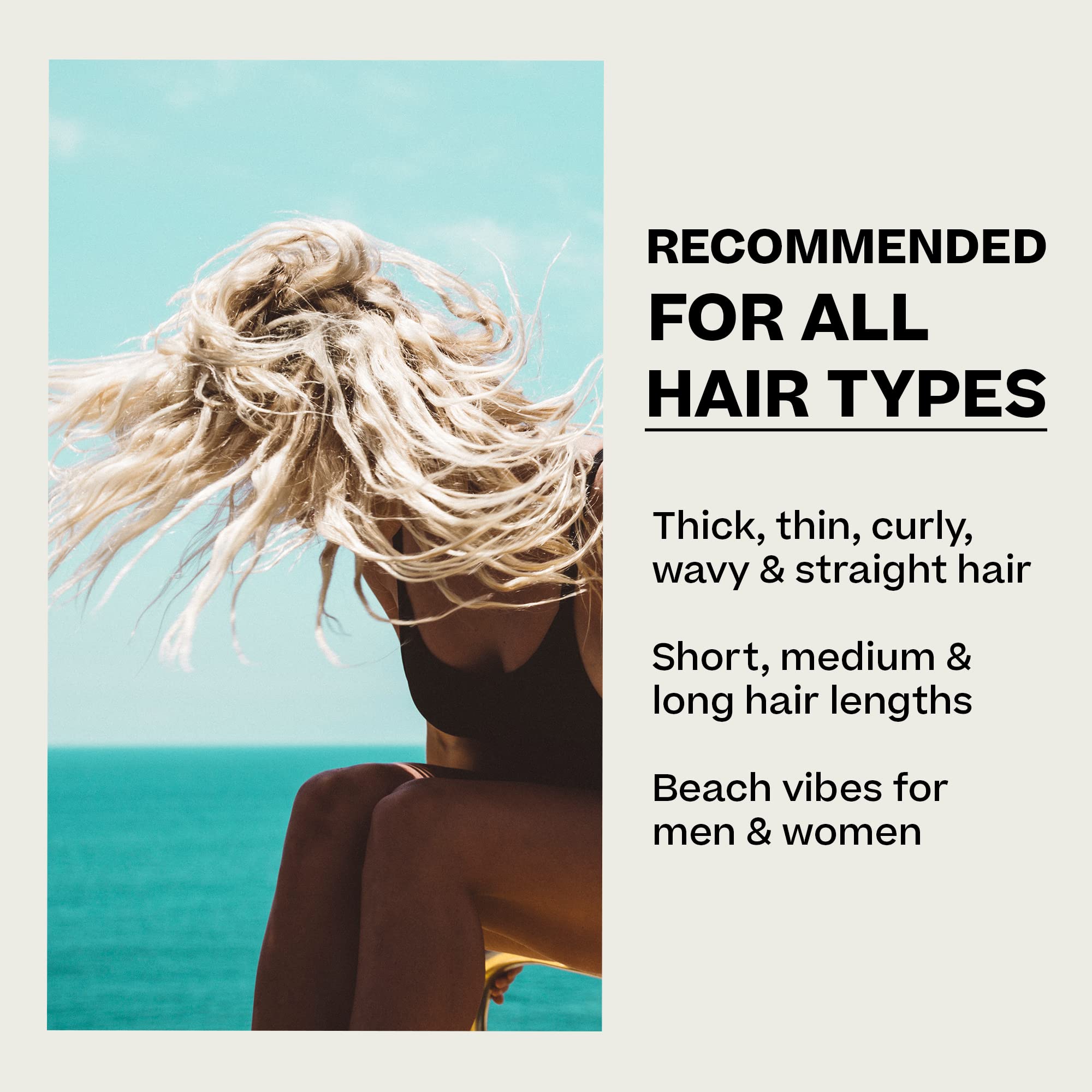 BYRD Sea Salt Surfspray – Salty Coconut Scent | Texturizing & Volumizing Spray for All Hair Types (8 oz) Pack of 4